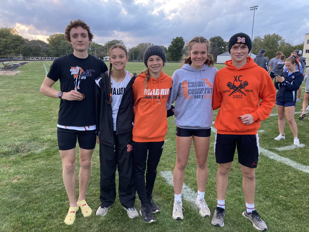 Boys 3rd and girls 2nd at WCAC meet today with 5 all conference team members!