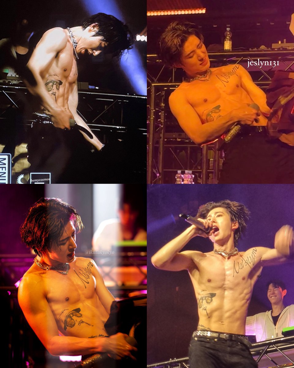 filmhanbin's tweet photo. Hanbin unleashing his inner rockstar https://t.co/3aP59G0wYo