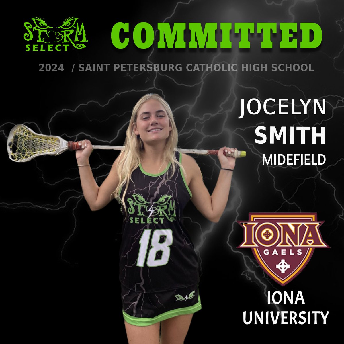 2024 Commitment
Congrats Jocelyn on verbally committing to play D1 women’s lacrosse at Iona University.
We are so proud of you for trusting the process and can’t wait to watch you excel in your next 4 at Iona. 
<a href="/FloridaLX/">FloridaLacrosseNews</a> <a href="/toplaxrecruits/">TOP_LAX_RECRUITS</a>