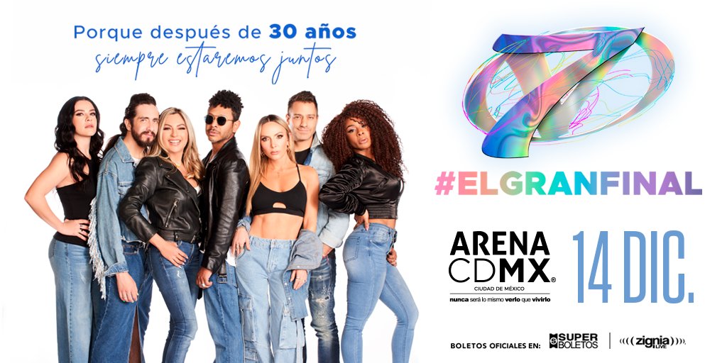 ArenaCdMexico's tweet photo. 🎶 El próximo 14 de diciembre la #ArenaCDMX será testigo del ÚLTIMO GRAN CONCIERTO de @ov7oficial #ElGranFinal el cual dará fin a su gira #OV7Treinta marcando el final de una era musical inolvidable.

🎫 COMPRA AHORA tus #boletos en 👉 https://t.co/RmX8TYJ13W https://t.co/pG3lUyQ9SN