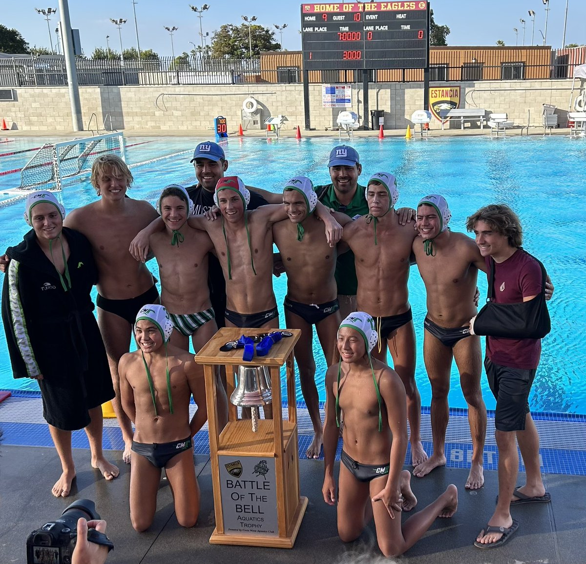 Costa Mesa boys’ water polo outlasts crosstown rival Estancia 10-9, winning the Battle for the Bell match and another Orange Coast League title. 💦

<a href="/AndrewTurnerTCN/">Andrew Turner</a> <a href="/CarolCormaci/">Carol Cormaci</a> <a href="/TheDailyPilot/">The Daily Pilot</a>