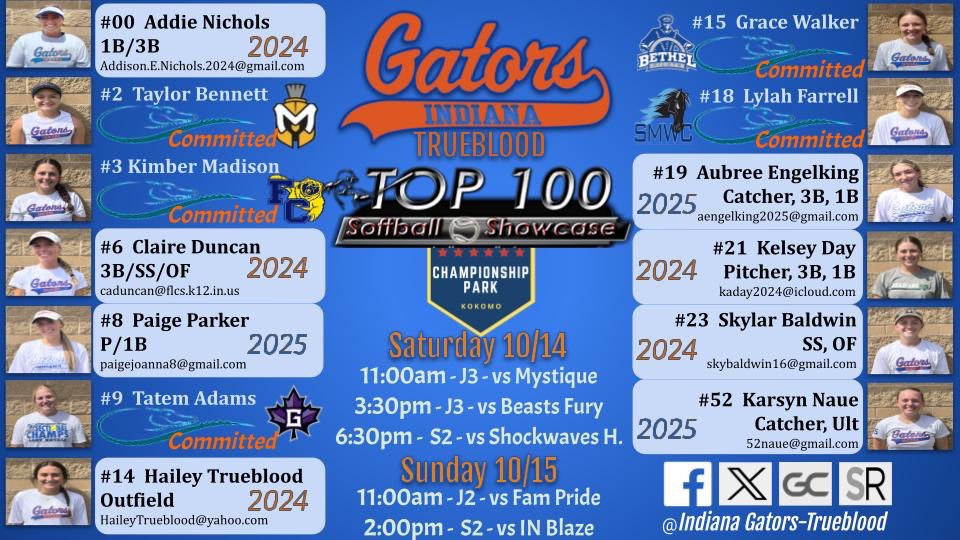 We would love to have you out to watch a game this weekend at Championship Park.<a href="/INTechSoftball/">Indiana Tech Softball</a> @bo_coolen <a href="/Coach_Goderwis/">Beth Goderwis</a> <a href="/Jwalk03er/">coach walker</a> <a href="/goshen_sb/">GC Softball</a> <a href="/Rethlake08/">Erin Ehler</a> <a href="/JCool2JBrown/">Jessica Cooley Brown</a> <a href="/Coach_Buck_2/">Tiffany Buckmaster</a> @CoachAngieBain <a href="/MU_SpartanSB/">Manchester University Softball</a> <a href="/MarianKnightsSB/">Marian Softball</a> <a href="/BUsoftballcoach/">Scott Hall</a> <a href="/Coach_pooch/">Mike “Pooch” Perniciaro</a> <a href="/BabinskiSteve/">Steve Babinski</a>