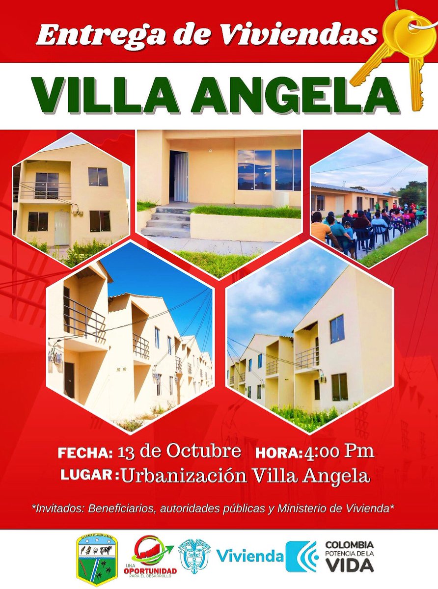 copey_el's tweet photo. #EsNoticia🚩. ¡Cumpliéndole a las 192 familias copeyanas! 🔑
Este viernes 13 de Octubre serán entregadas las 192 llaves conjunto al Ministerio de Vivienda a familias en condición de alto riesgo, víctimas del conflicto armado, discapacitados, Red unidos y campesinos.
@Minvivienda https://t.co/A9b7rJcuBx