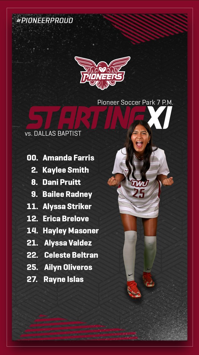 Your Pioneers starting XI to face DBU!

#PioneerProud | #GoPioneers