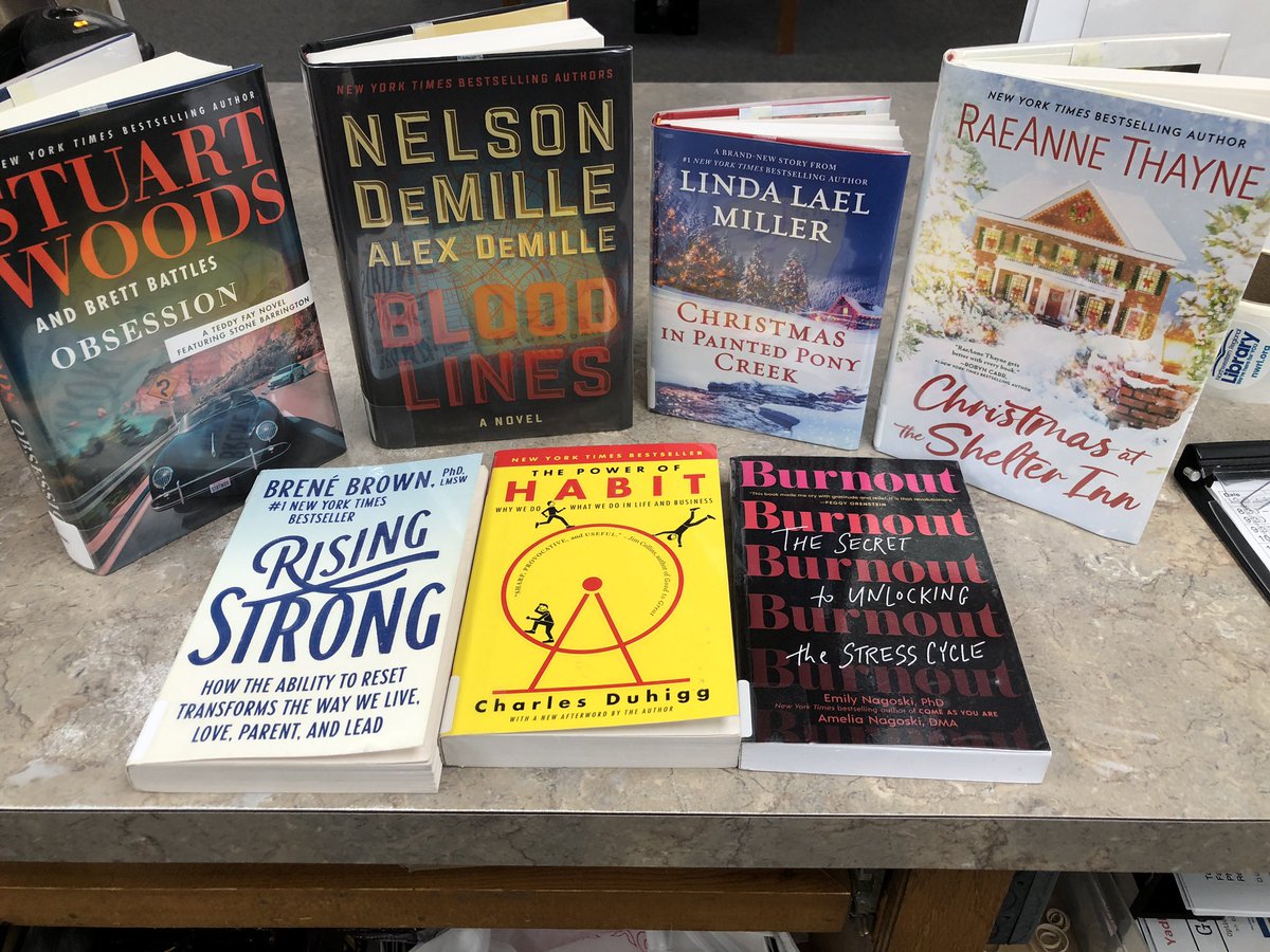 YadkinL's tweet photo. New adult fiction and nonfiction! #stuartwoods #nelsondemille #lindalaelmiller #raeannethayne #selfhelp #inspirational #brenebrown https://t.co/Je2g3EfpcK