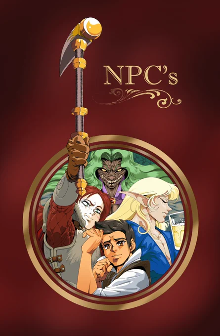 I did an alt cover for this comic, an homage of Record of Lodoss War promo art. 