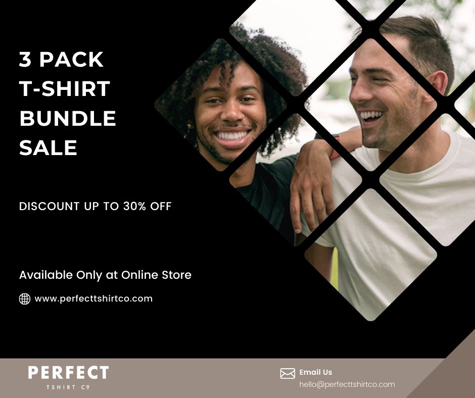 👕 Elevate your wardrobe with our 3-Pack T-Shirt Bundle! 👕

Shop now and upgrade your everyday look. 👚🛍️

🌟 #TeeBundle #WardrobeUpgrade #FashionEssentials #StyleSavings #MixAndMatch #EverydayComfort #FashionDeals

Don't miss out on this amazing deal!