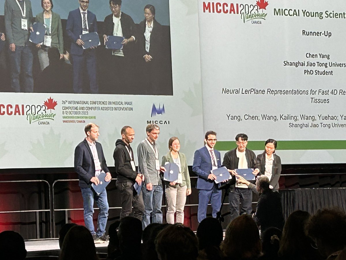 lena_maierhein's tweet photo. Congratulations on the #MICCAI2023 young scientist award @SeidlitzSilvia Jan Sellner @DKFZ_IMSY_lab @doctor_felix @beatpetemueller et al.👑 collaboration between @hidss4health and ERC grant #NEURALSPICING. https://t.co/s9cLvMovZU