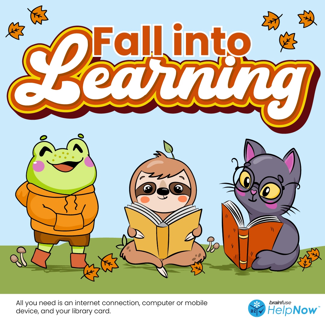 RivFreeLibrary's tweet photo. This fall don't leaf your success to chance! Connect with a Brainfuse online tutor for free help on your homework. Visit https://t.co/m0SQjwDE5n to get started. #FreeTutoring #BrainfuseCommunity #LibrariesTransform #OnlineTutoring #HomeworkHelp #FallIntoLearning https://t.co/IUoypB6LBJ