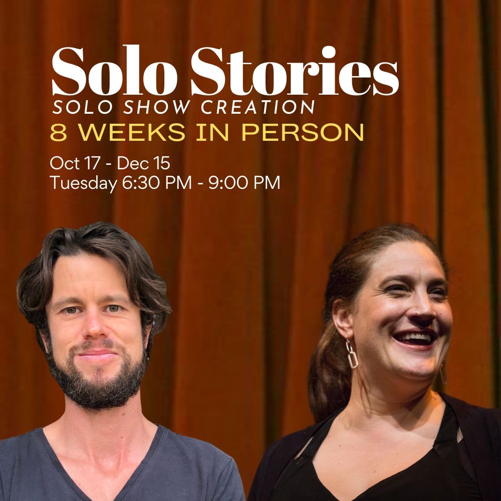 Yup, I'm teaching an 8 week in person class with the vaunted Story Midwife Joyful Raven in Berkeley. There's only 1 slot left. And you can use code "story flash" for Discount Massif. #solotheater #storytelling #makesomeart