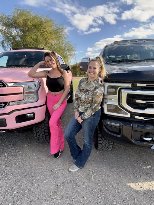 We definitely may have taken a picture with our tits out 🤣🙈 😜 #trucks #hotmoms #countrygirls #bigtrucks<a href="/tag/trucks"class="tags"><span>#trucks</span></a><a href="/tag/countrygirls"class="tags"><span>#countrygirls</span></a><a href="/tag/hotmoms"class="tags"><span>#hotmoms</span></a><a href="/tag/bigtrucks"class="tags"><span>#bigtrucks</span></a>