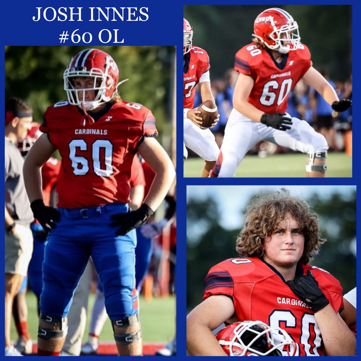 TWHSFootball's tweet photo. Senior Spotlight - Josh Innes #60 OL https://t.co/9Ye7gsGXRt