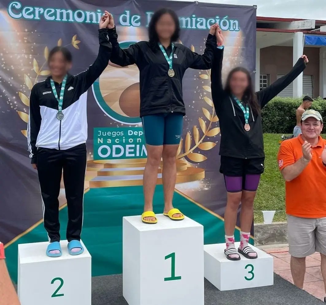 IMSSVERSUR1's tweet photo. 🟢#ODEIMSS 2023. #IMSSVeracruzSur hasta el momento suma 5 medallas de oro🥇, 2 de plata 🥈y 1 de bronce🥉en las disciplinas de volibol 🏐, natación 🏊‍♂️🏊 y Taekwondo 🥋. Las competencias continúan en Oaxtepec, Morelos.
¡Vamos chicas y chicos! https://t.co/L8WvNXcrsN