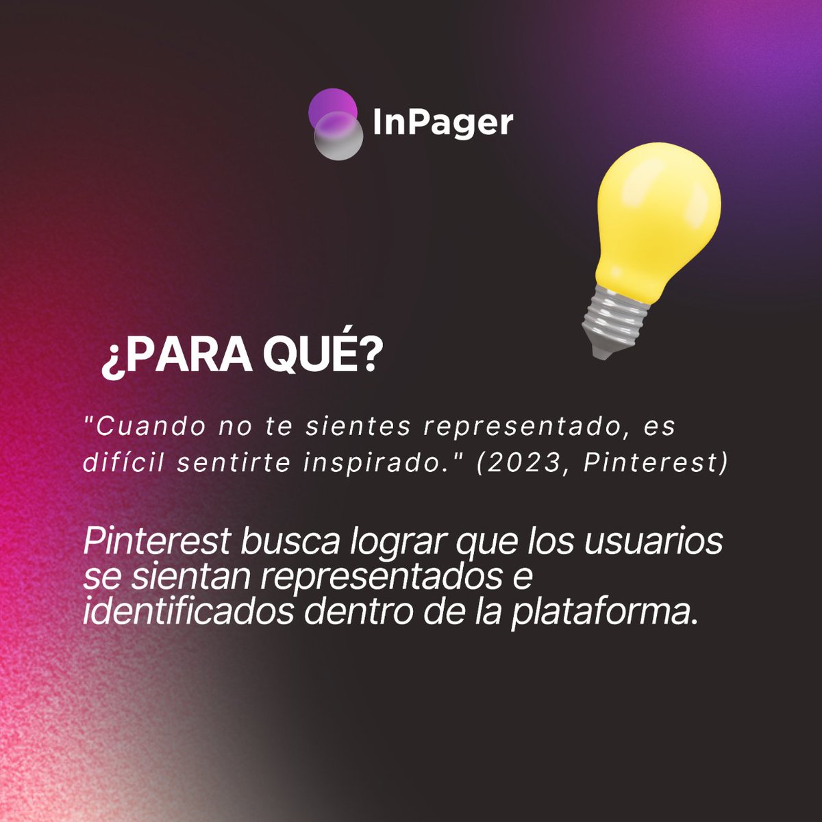 InPager's tweet photo. 📲¡Hola Marketers! 

💡"Pinterest mejora diversidad en herramientas de descubrimiento"📱

#marketing #podcast #redessociales #contentcreator #influencermarketing https://t.co/CM53ben58R