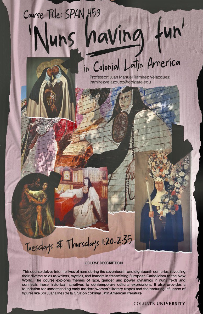 Juanma_ramive's tweet photo. The @colgateuniv Curriculum Committee just approved my new seminar and cannot wait to teach it next semester🔥❤️❤️🔥💞📿 https://t.co/RyaolWKzH2