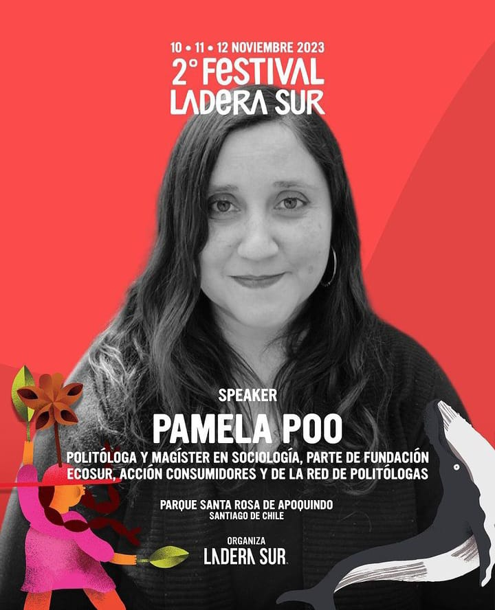 💜🌱🙌Sobre Defensa Ambiental y Ecofeminismo estaremos conversando con <a href="/pamela_poo/">Pamela Poo🌱</a> en el Festival Ladera Sur el viernes 12 de noviembre. 
Toda la información del Festival y la programación acá: festivalladerasur.com