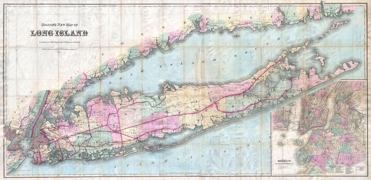 XmxHowes's tweet image. Colton Pocket Map of Long Island, 1880 linda-howes.pixels.com/featured/colto… #historicmap #longisland1880 #coltonmapoflongisland #vintagemapoflongisland #gift #homedecor #wallartforsale