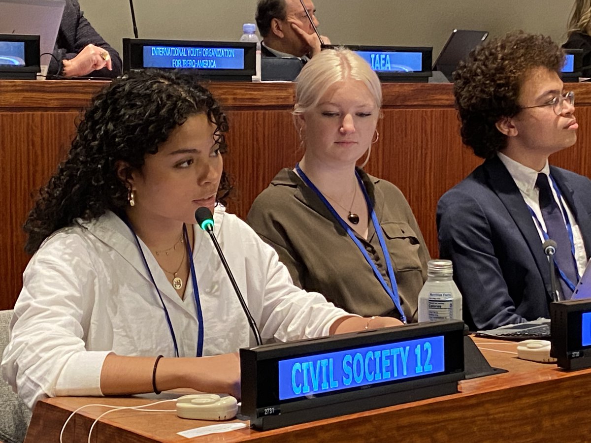 It is “imperative to use cyberspace for peaceful purposes” rather than war says @PaceUniversity student Jasmine Cintron in @ict4peace statement to UN #FirstCommittee 14/15