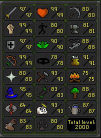 KnightlockRS's tweet image. Reached 2k total on the iron. Finally time to raid after quitting the main years ago :)