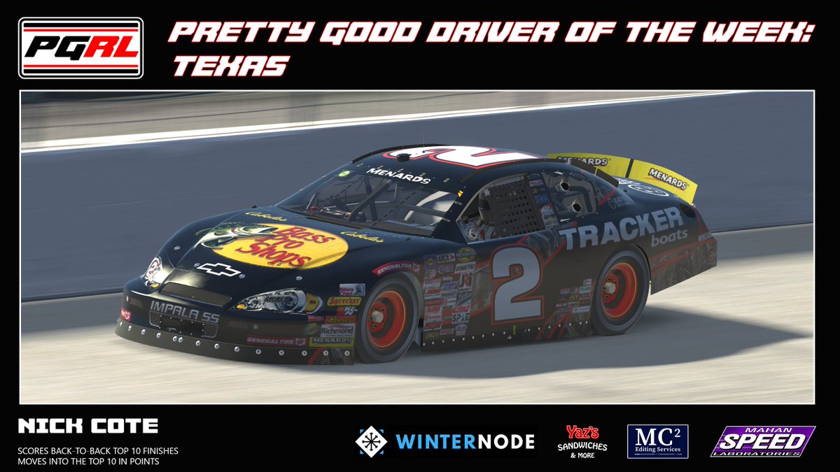 Pretty Good Racing League tweet media