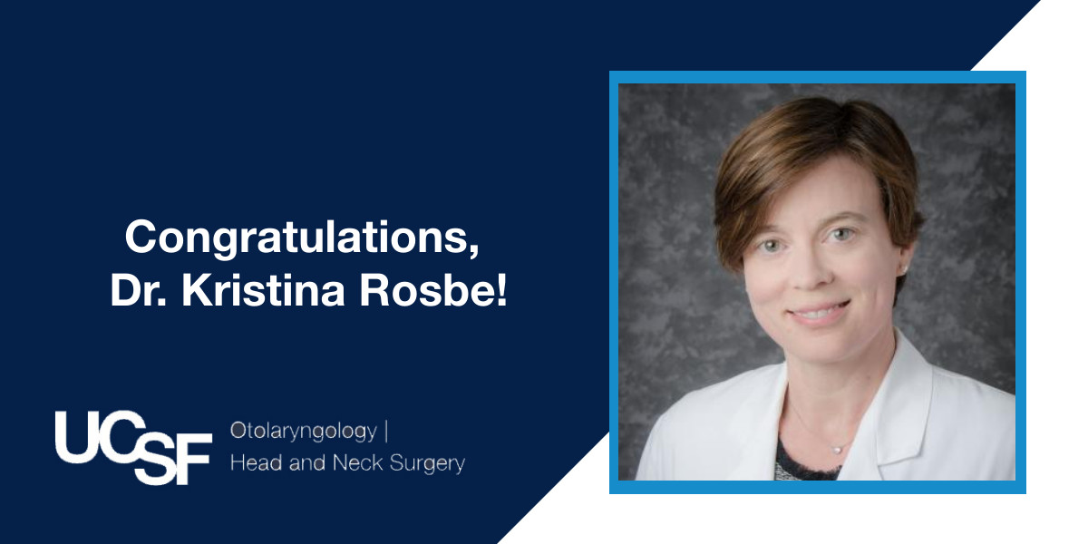 Congratulations are in order for @UCSF_OHNS's Dr. Kristina Rosbe who was elected to the @AmerAcadPeds as the first At Large Surgeon Board member! Her 6-year term begins Jan 1, 2024. 👏