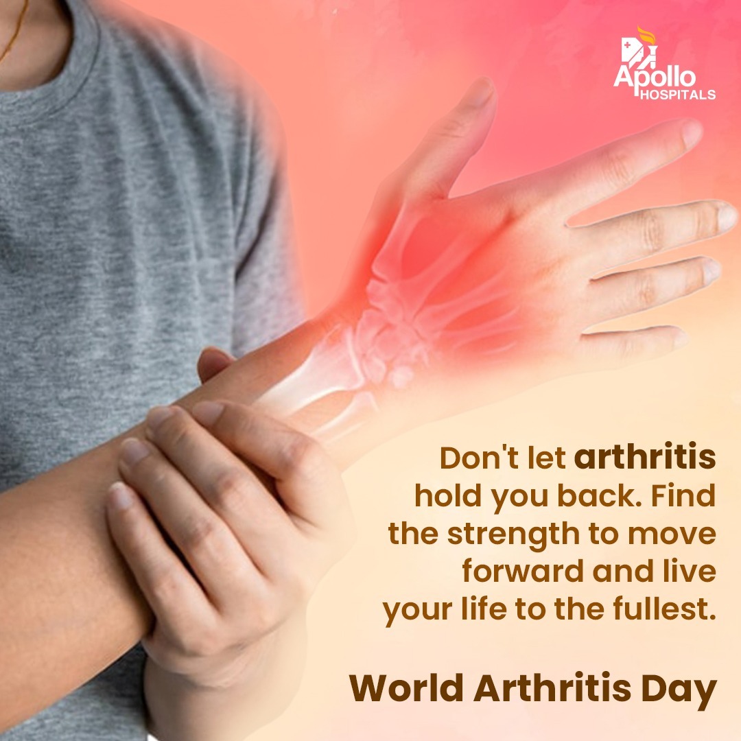 Arthritis doesn't define you; it's just a part of your story. On #WorldArthritisDay, let's unite against this condition and empower ourselves to lead active, fulfilling lives. Embrace hope, strength, & the freedom to live life to the fullest. #ArthritisDay #Arthritis