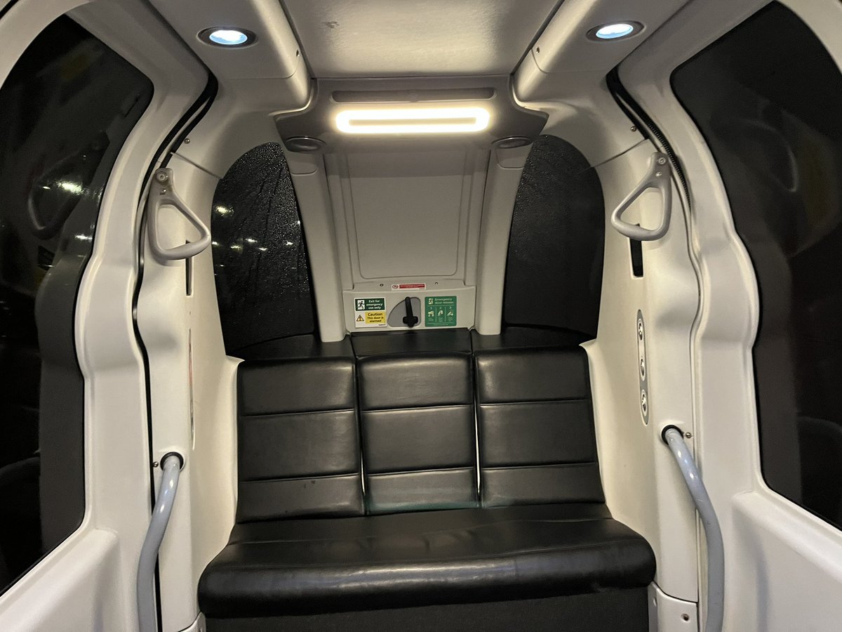 I don’t travel that much these days, so am probably more excited than is reasonable to have had a trip in one of these today. Anyone know what it is? 
#travel #business