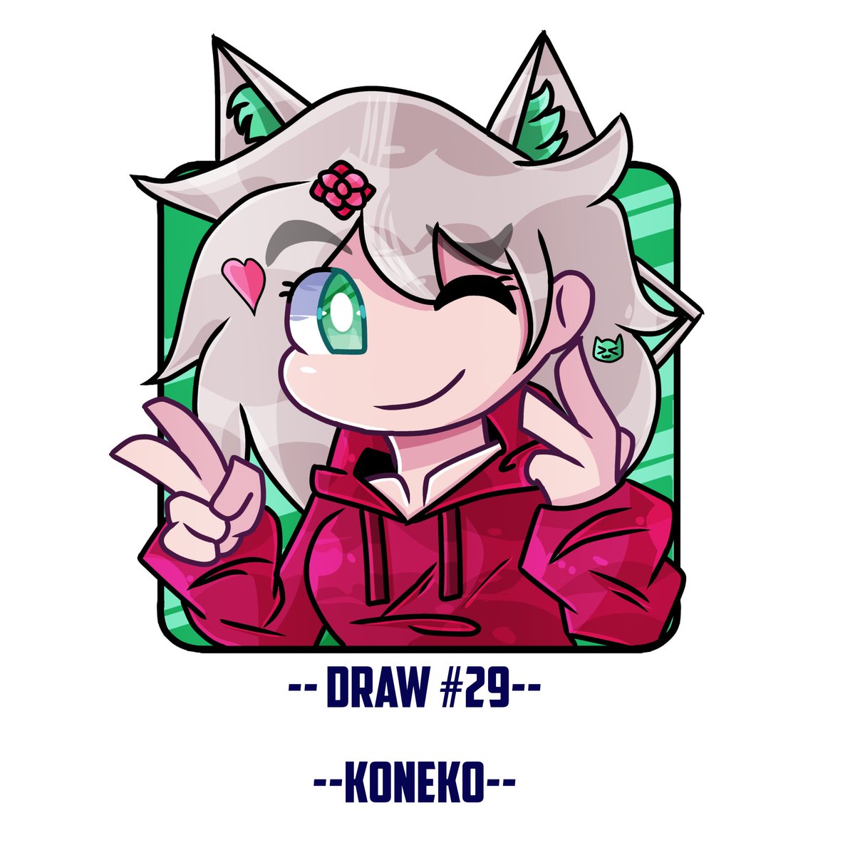 --Draw 29/100--
--character/oc <a href="/SuvYT_/">KonekoKoko</a>--
--note : so anyway i draw in artstyle @badre_artist--
----------------------------------------
If you want draw you
Like+comment+retweet+follow
#fnf #arts
#artsy 
#CharacterDrawingDays100
#OC #art #draw #Almohtrf