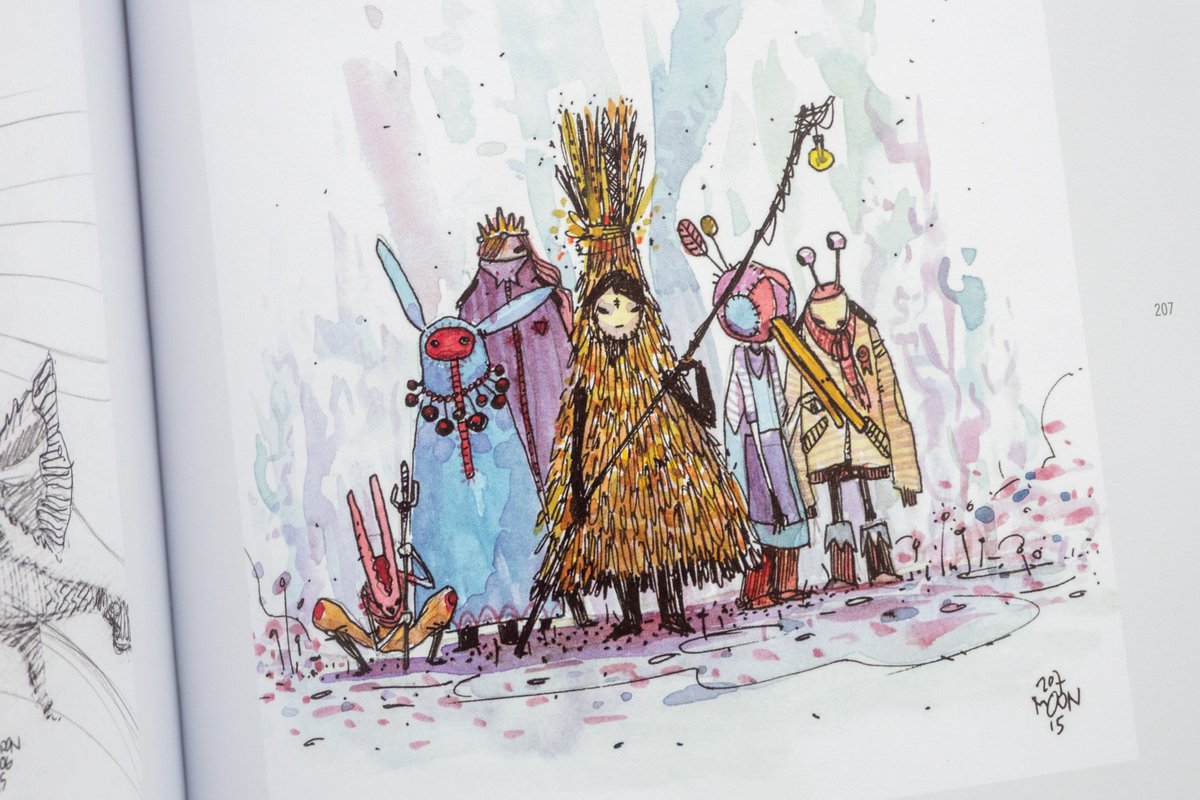 Here's another artbook, 365 Squares vol 1, with daily drawings from French illustrator Moon. Those who love sketchbooks will love this. liberdistri.com/en/accueil/732…