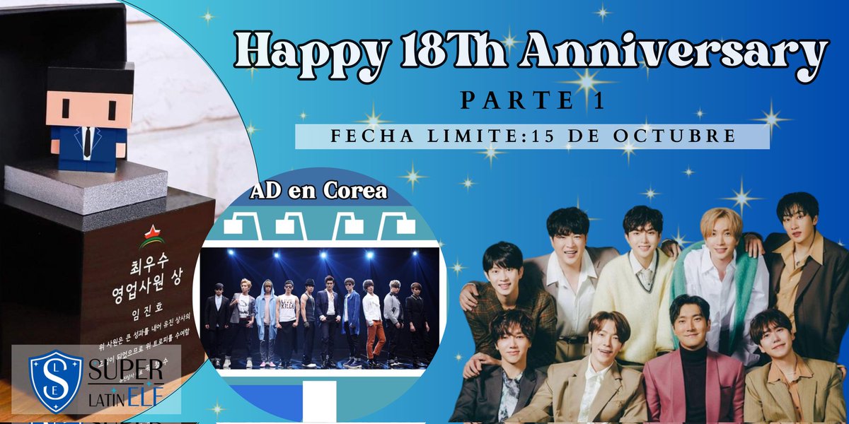 superlatinelf's tweet photo. #ELF Es un gusto volver a saludarles. 
En esta oportunidad tenemos planteado el envío de regalos para los miembros de Super Junior por sus 18 años de debut.
Este proyecto se dividirá en 2 partes debido al poco tiempo que contamos.
#superjunior슈퍼주니어 #SuperJunior https://t.co/gJlLZp1ufW