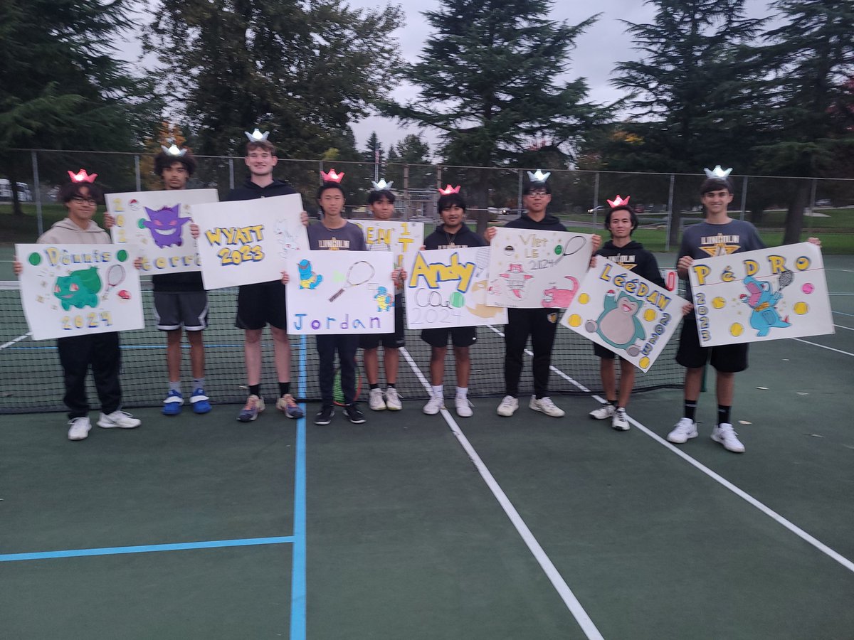 ABENATIONNGUYEN's tweet photo. We survived the rain for a big senior night victory against Lakes 4 to 1. That makes it 6 straight wins after starting the season 2-3!! Hard work pays off!! It has been my honor to coach these . #Abestennis https://t.co/c5mRzgRCD5