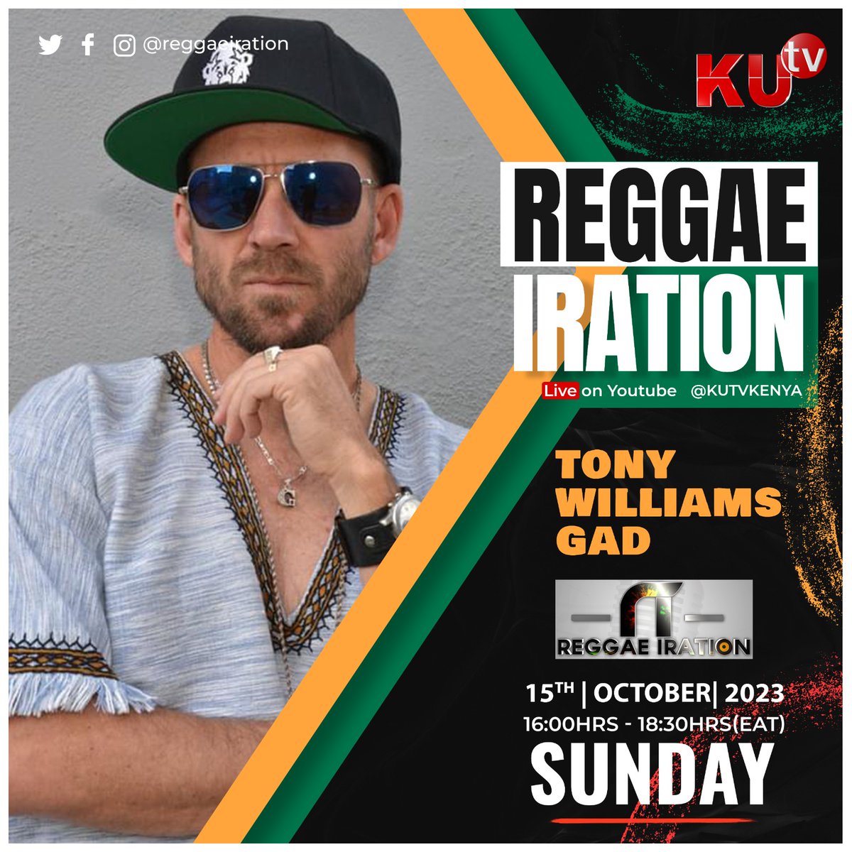 This week on <a href="/reggaeiration/">Reggae Iration</a> show we talk to #TonyWilliams. Stay tuned <a href="/kutv_kenya/">KUTV Kenya</a>