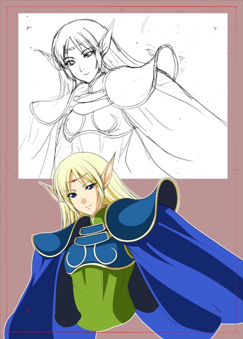 動画用のカンタン作画だが
ディード描いていたのすっかり忘れていた 