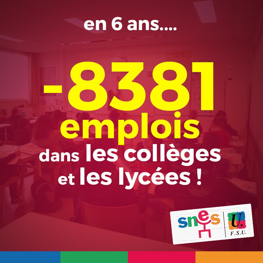 SVenetitay's tweet photo. En six ans, dans le second degré public :
+ 21 073 élèves 
- 8381 d'emplois.
Pour maintenir le taux d'encadrement de 2017 dans le second degré, il manque 11 543 emplois. 
Effectivement, il faut vraiment renforcer les maths et créer un choc des savoirs fondamentaux 🫠 https://t.co/KZHMPPyObS