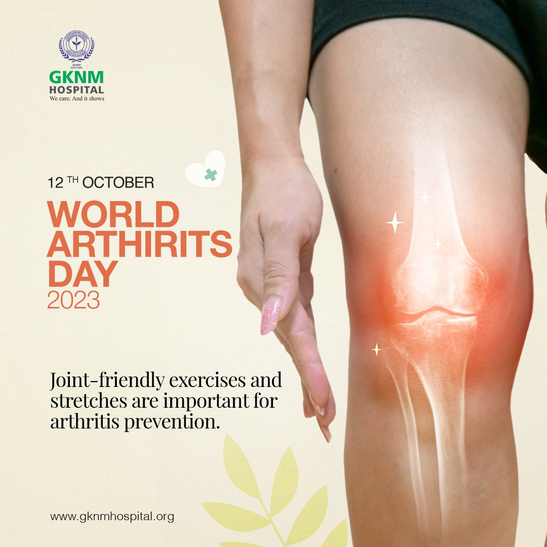 GKNMHospital's tweet photo. Arthritis is more than just joint pain; it's a daily battle. This #WorldArthritisDay, let's promote early diagnosis and effective management of arthritis. #FightArthritis #GKNMHospital

#Arthritispain #Arthritisawareness #Arthritistreatment #Arthritisproblems #GKNM #GKNMH https://t.co/3DPLsXwSHR