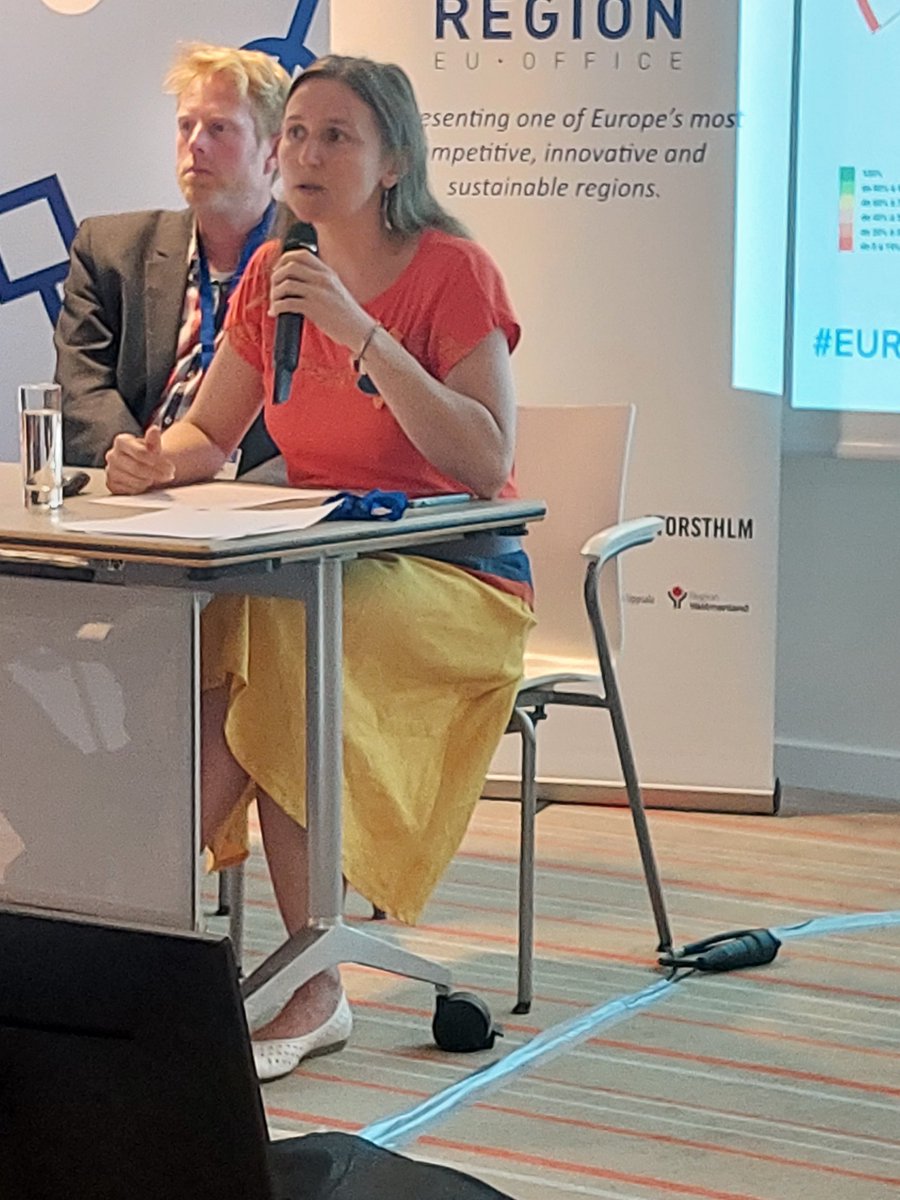 brusselsint's tweet photo. #EURegionsWeek: workshop on rethinking the post-industrial transition in cities &amp; regions. @StephLep policy advisor of State secretary of @rbc_bhg @barbaratrachte: Cities need to align non-green policies with the environmental objectives. @EUinmyRegion #EURegionsWeek #CCRN https://t.co/hRMfnRd9Ne