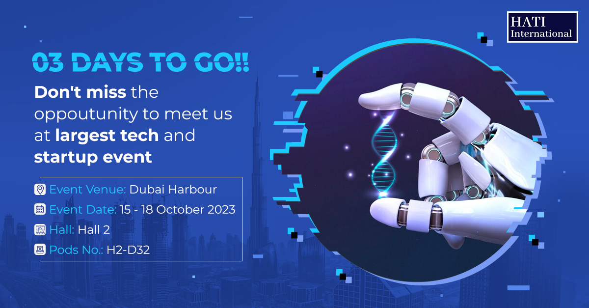 hati_intl's tweet image. 03 Days to go!

Come and visit our booth and meet our #healthcare technology experts. We will be happy to discuss how you can leverage the power of #AI and #smarttechnologies to dramatically transform your operations and enhance patient care.  

#GITEXGLOBAL