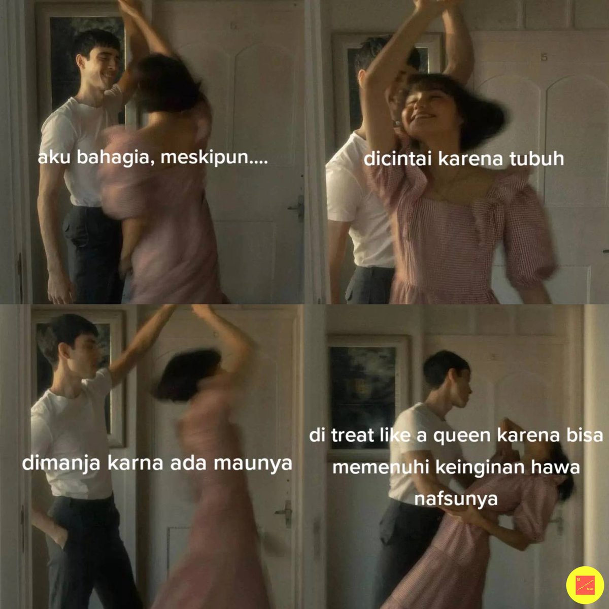 18fesss's tweet photo. 18! Ternyata punya badan montok lebih banyak gak enaknya. Sering kena catcalling dan cowok cowok natapnya nafsu. Padahal uda pake pakaian panjang panjang dan gak ketat, tapi tetep kelihatan gede. Ditambah lagi suamiku manjainnya pas lagi pengen aja, kalo gak pengen atau  (cont..) https://t.co/Wz7dG8car8