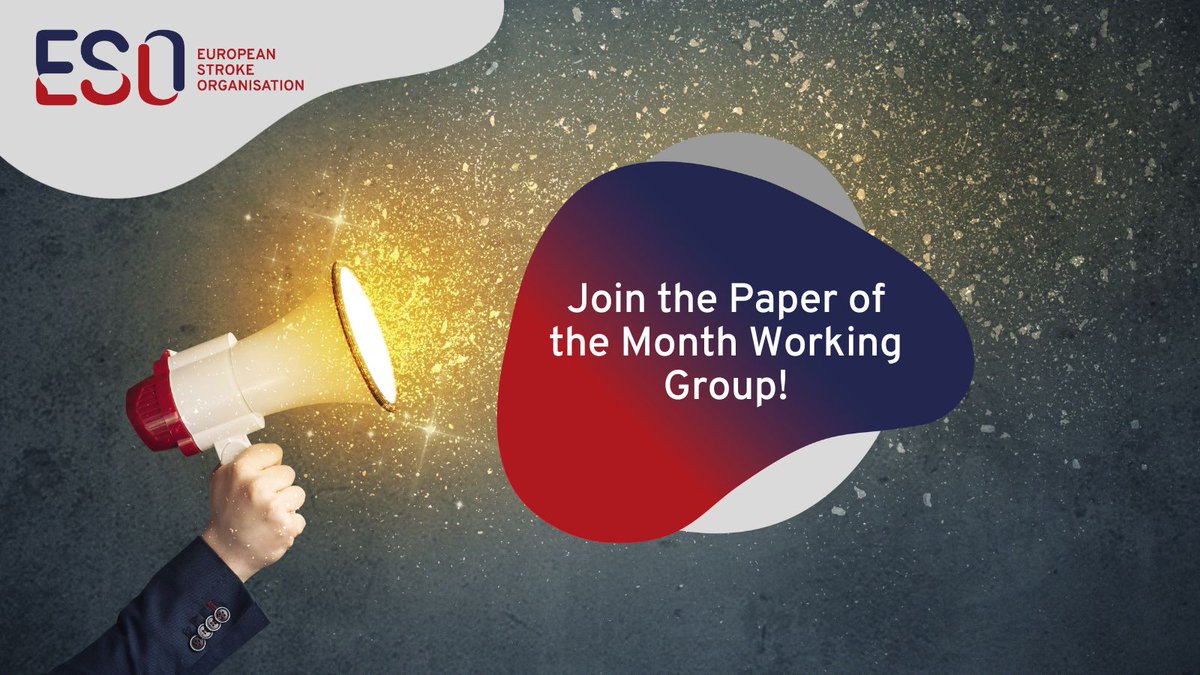 ESOstroke's tweet photo. This is your last chance to apply for the position of chair of the ESO #PaperoftheMonth Working Group!
Take this chance to guide a dedicated team of #strokeexperts.
Submit your application by 15 October: esoinfo@eso-stroke.org
https://t.co/RnRVdXPLY3
#StrokeTwitter #stroke https://t.co/GenP9xFTOc