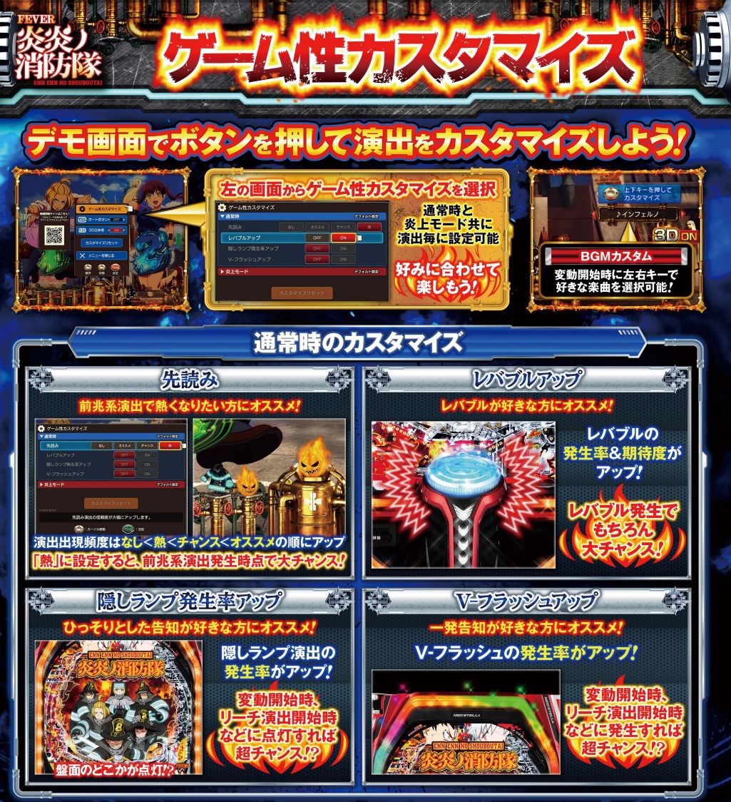 先読み・レバブル・Vフラ・ランプ】 PF炎炎ノ消防隊のカスタムは結局