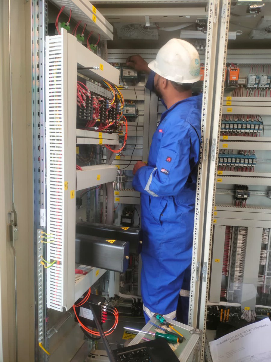 epesol_pk's tweet photo. We have completed another project in the fleet of our international projects, this time in Garraf, Iraq. Our team successfully performed cold and live testing on generators and commissioned three generator protection control panels and synchronization panels. https://t.co/iL289vEMGd