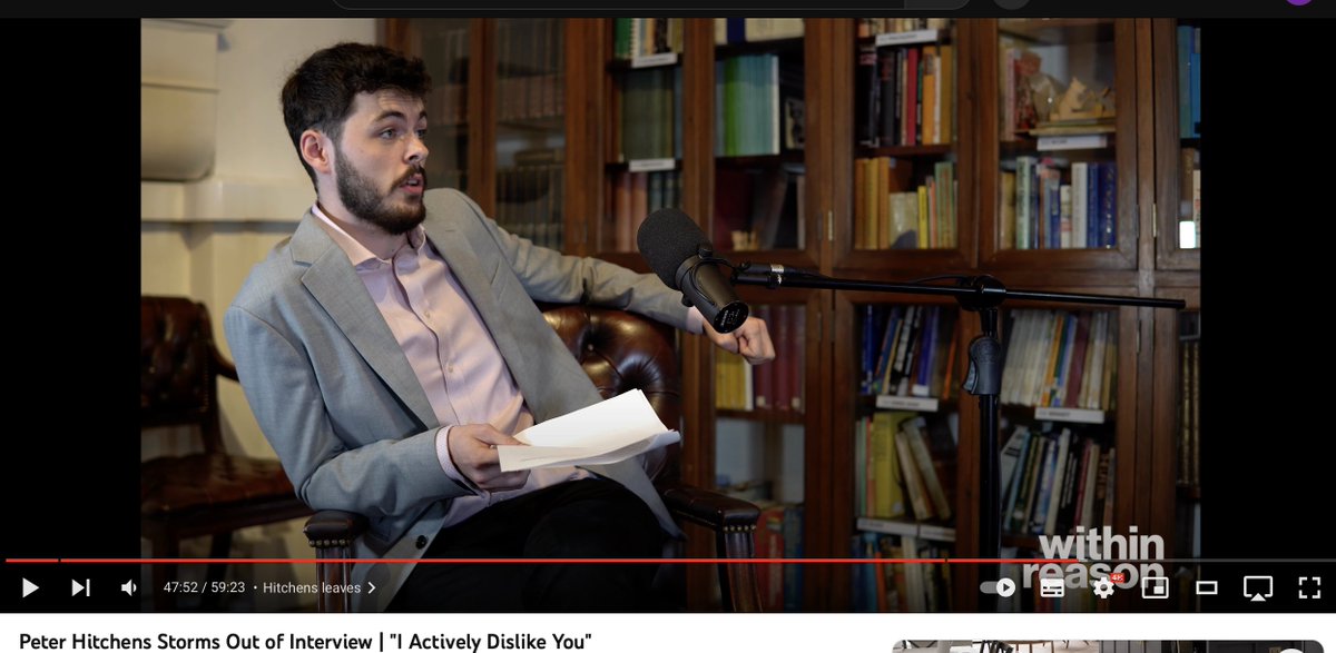 PaddyRy65586397's tweet image. #PeterHitchens is seen by many as a standard-bearer for &apos;traditional conservatism&apos; or whatever you want to call it since Roger Scruton popped his clogs a few years ago, but I think you might be pissing in the wind because I just watched a 71-year-old man behave like a toddler.