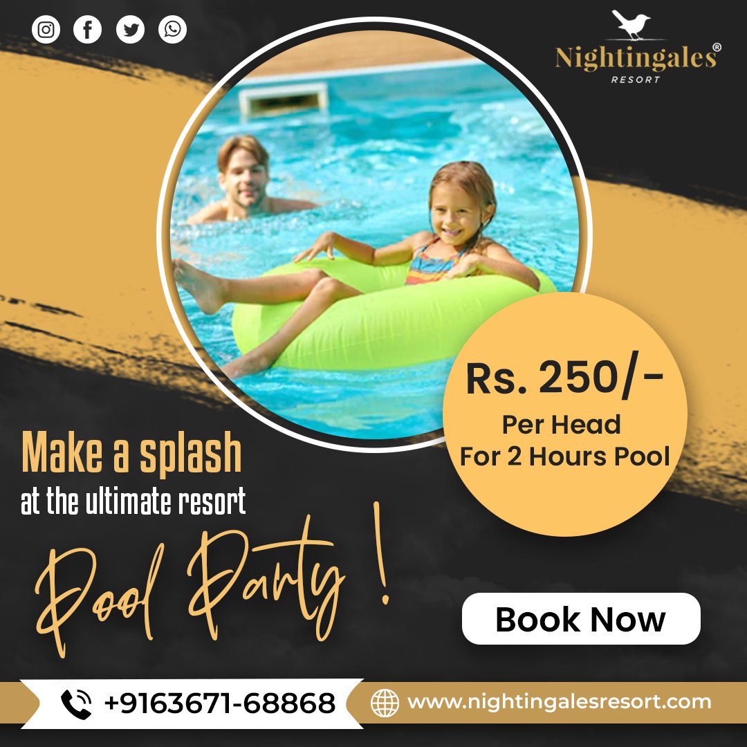 🌊 Dive into the Ultimate Resort Pool Party at Nightingales Resort! 🏝 Make a Splash and Savor the Fun in Style. 🎉

🌐website: nightingalesresort.com
📞 Contact Us: +91 6367168868

#NightingalesResort #PoolPartyBliss #SplashyMoments #LuxuryGetaway #SunsetChill #PartyVibes