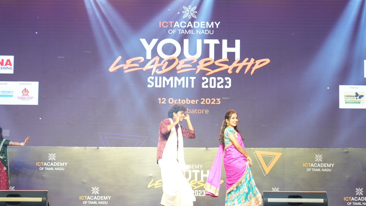 ictacademyindia's tweet image. Thrilling moments unfolded at the ICT Academy Youth Leadership Summit 2023!

Energetic students from Hindusthan College of Arts and Science, Coimbatore, lit up the stage with a dynamic dance performance.

#ictacademyindia #YouthTalk2023 #YLS23 #Talkathon #speechcompetition