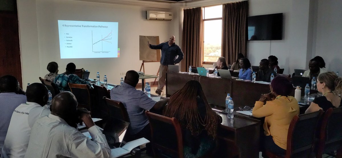 fosta_health's tweet photo. "All models are wrong, some models are useful"- @UniversityLeeds' Russell Cain explains how the #iFEED model will be used to draw scenarios for #food systems transformation in #southern #Africa countries, in the @fosta_health project https://t.co/cj2vOCifv2