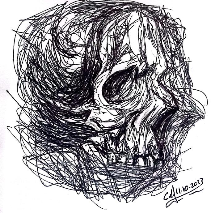 11. Craneo

#TintubreLegendario #HaLLoweenLegendario2023 #craneo #skull #draw #drawing #dibujo #dibujando #ink #instagramart <a href="/leyendaspodcast/">Leyendas Legendarias</a>