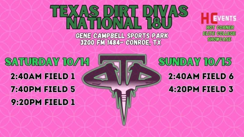 SCHEDULE FOR THE WEEKEND‼️ <a href="/18UTDD/">Texas Dirt Divas National 18u</a> <a href="/ULM_Softball/">ULM Softball</a> #hardworkpaysoff
