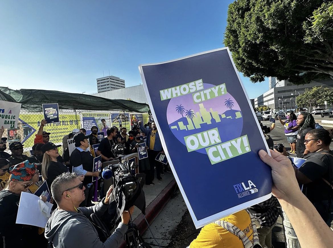 tran_scends's tweet image. Exciting day at the @FixLANow launch as Los Angeles unites for a more affordable &amp;amp; tenant-friendly city. A public bank is crucial in unlocking capital to transform LA.