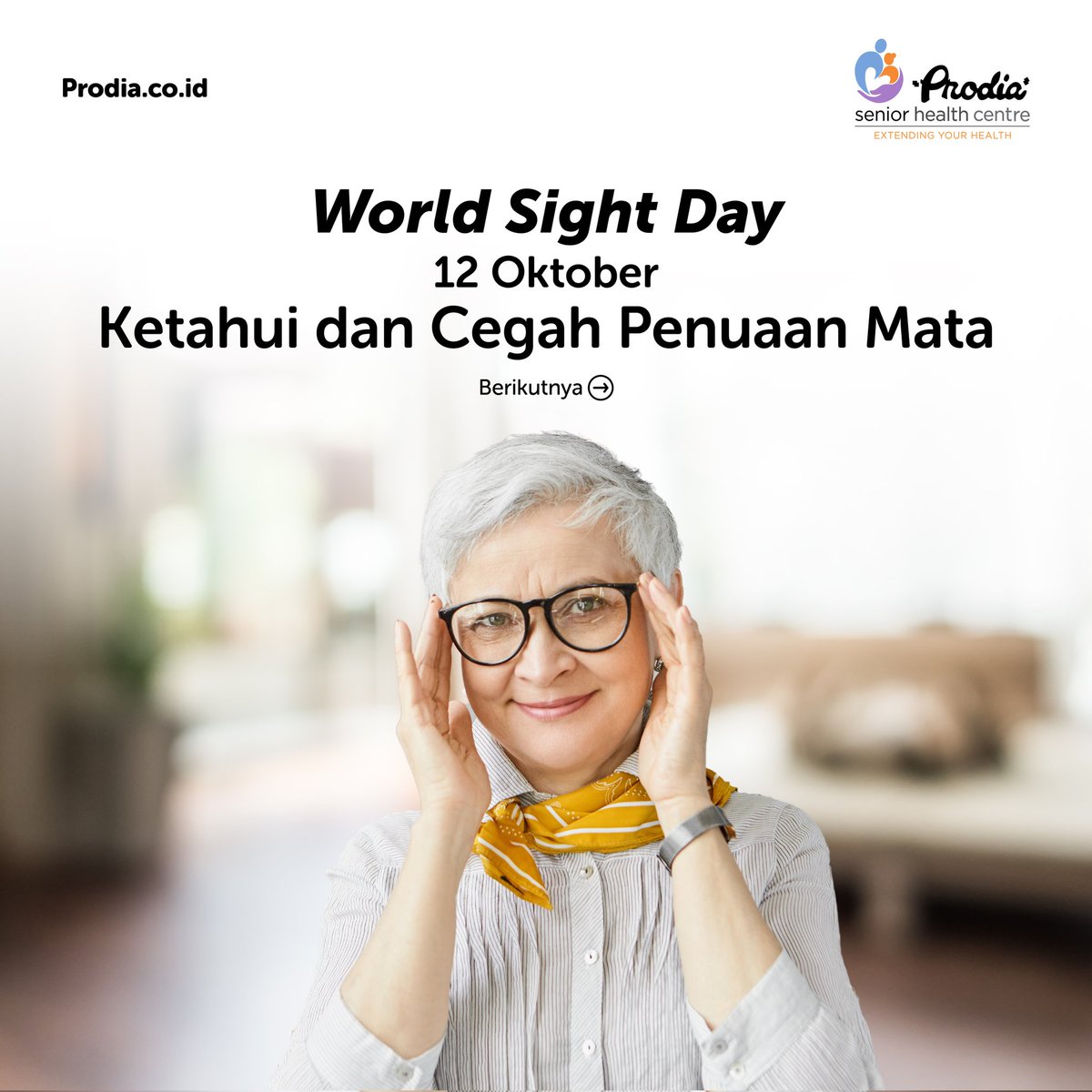 prodia_senior's tweet photo. Jaga kesehatan mata dengan baik dan konsultasikan dengan dokter mata secara rutin untuk mencegah masalah mata yang lebih serius.
#ProdiaSenior #KiniHinggaNanti #MelangkahLebihJauh #PersonalandPrecisePartner #KesehatanMata #WorldSightDay https://t.co/z9jQHih0EC