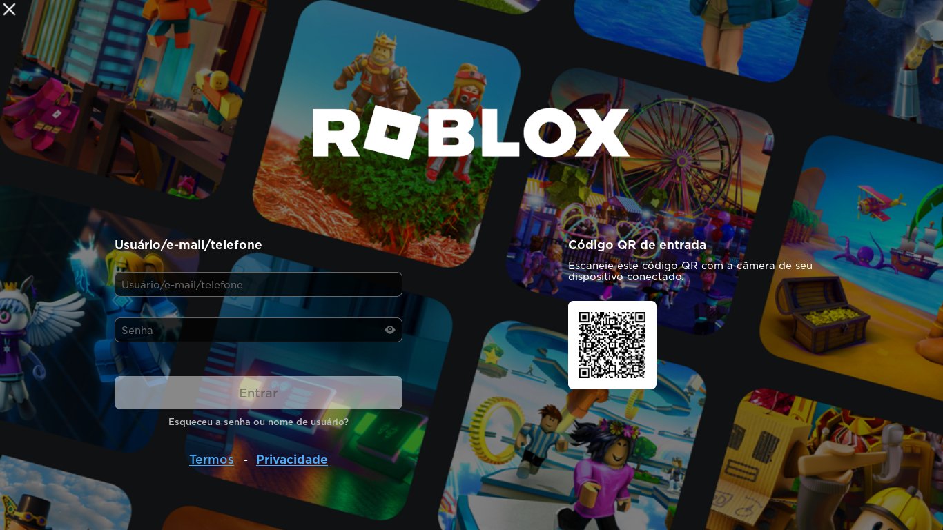 Ping_resalesUGC on X: Roblox has changed its look, now you can scan the QR  Code to access the account without having to enter Nickname and Password   / X